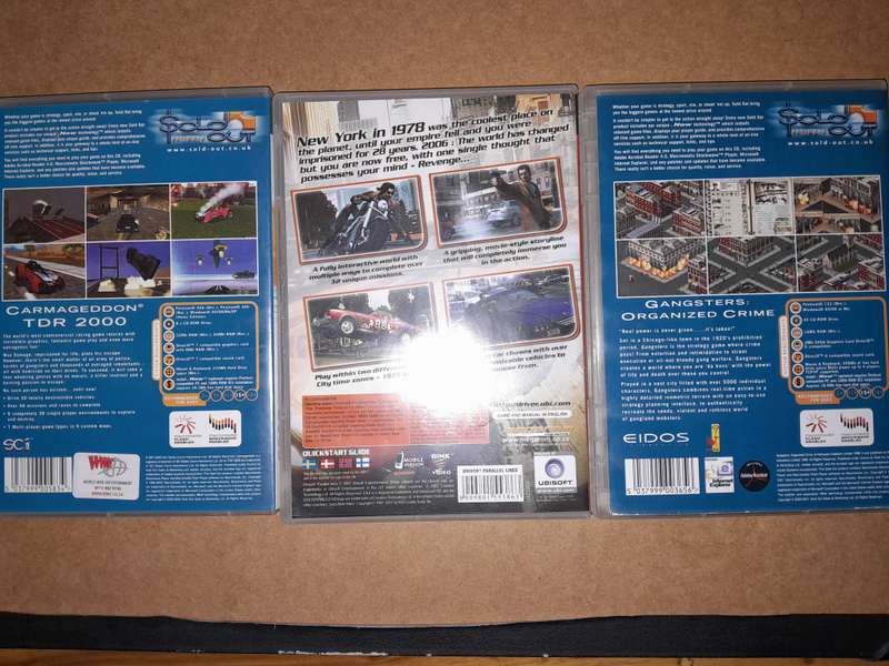 PC Game Bundle - Driver Parallel Lines, Gangsters Organized Crime & Carmageddon TDR 2000