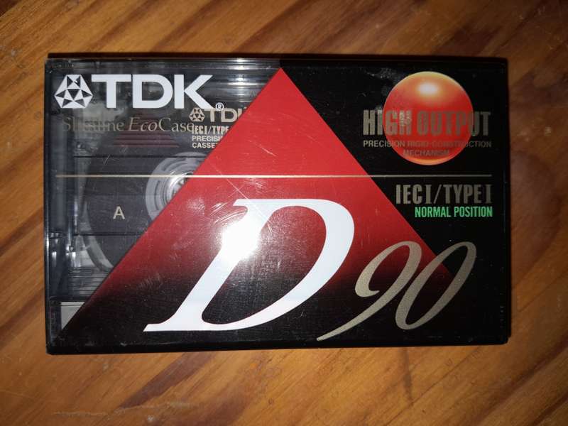 VINTAGE NEW TDK D90 Blank Audio Cassette Tape New and Sealed