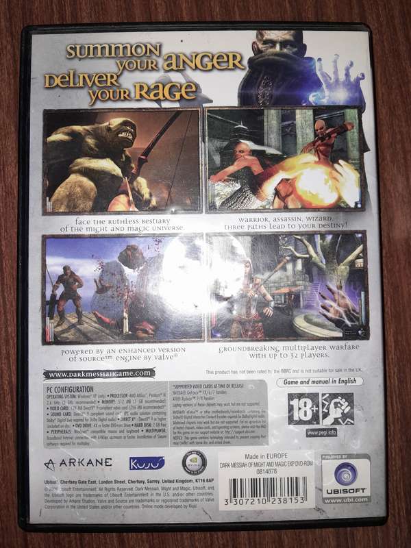 Dark Messiah of Might and Magic - PC Game - DVD-Rom