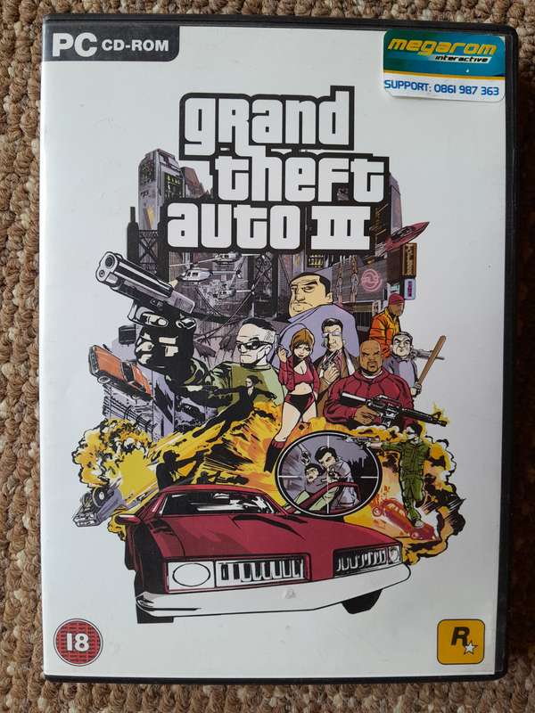 Grand Theft Auto 3 (Rockstar GTA 3) - PC Game PC CD-Rom