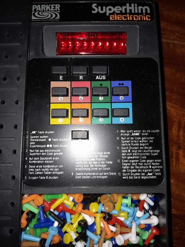 1978 Mastermind Electronic (Parker SuperHim Electronic) - Tested & Working! (German Instructions)