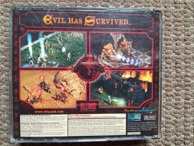 Classic Diablo 2 Blizzard PC Game