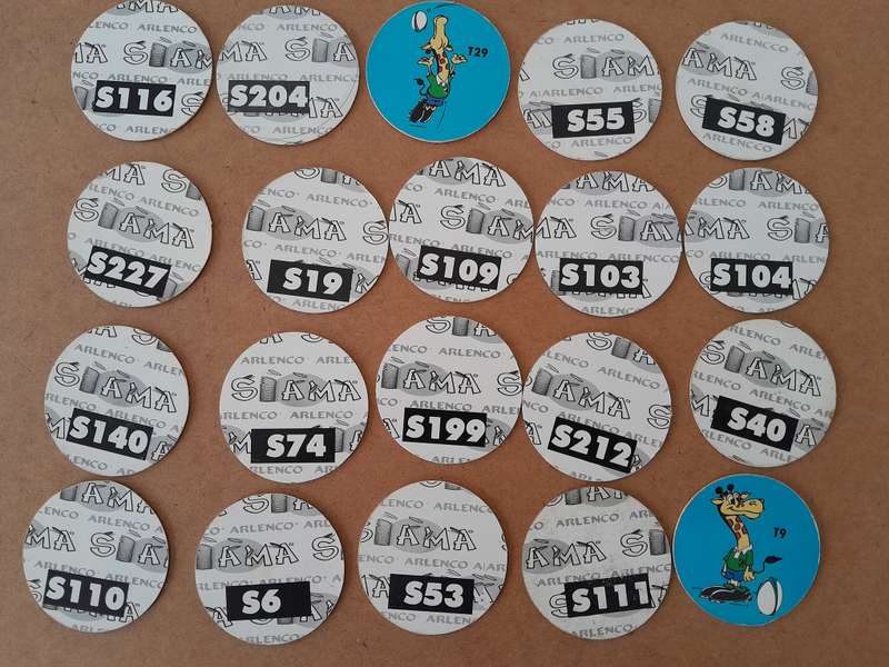 Vintage Slama tazo slammers ***1995 Rugby World Cup Assorted