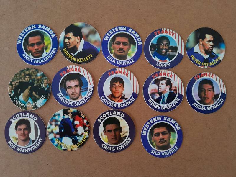 Vintage Slama***1995 tazo slammers Rugby World Cup Assorted v2