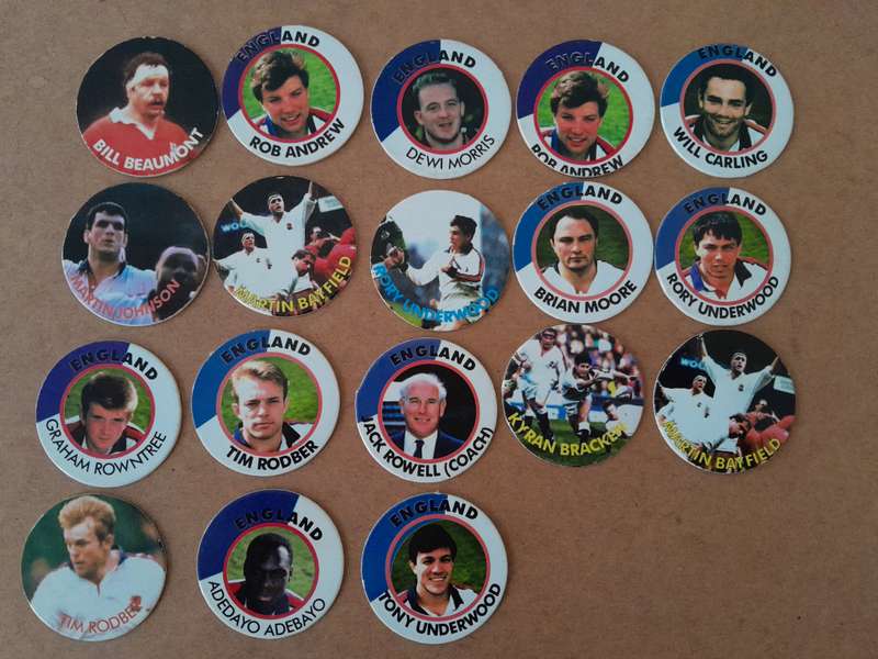 Vintage Slama***1995 tazo slammers Rugby World Cup Assorted v3