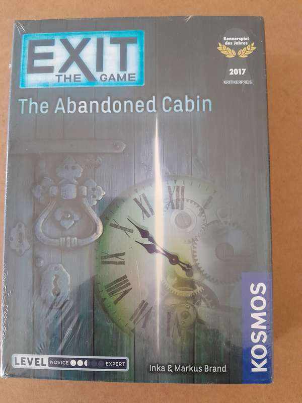 Exit: The Game - The Abandoned Cabin (New & Sealed) The Escape Room Game for Home