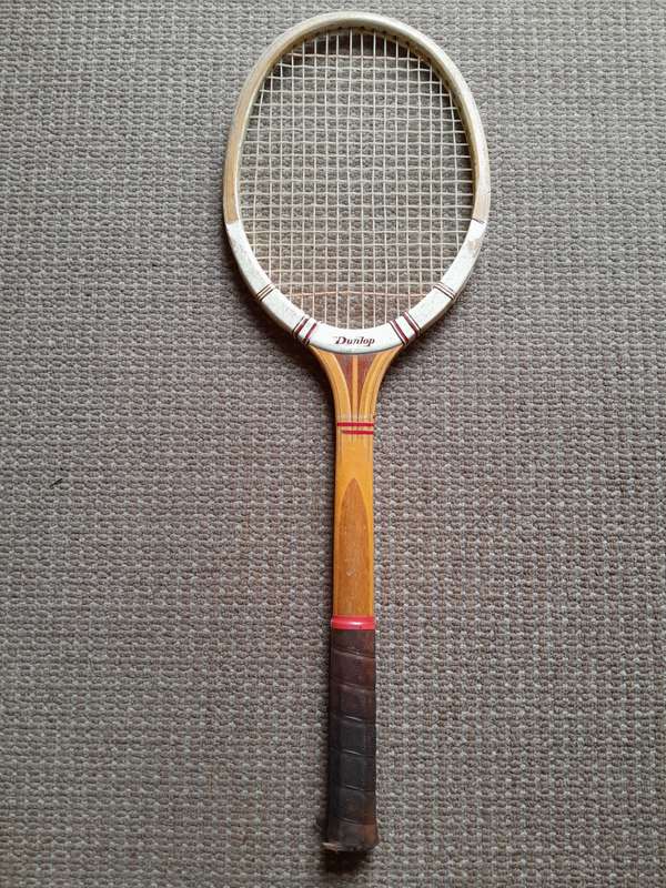 Vintage Dunlop Wooden Tennis Racquet / Racket