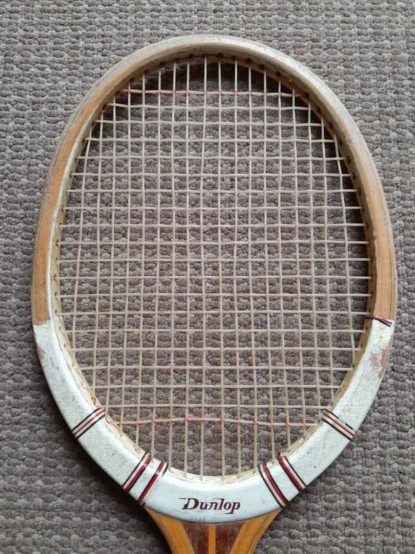 Vintage Dunlop Wooden Tennis Racquet / Racket