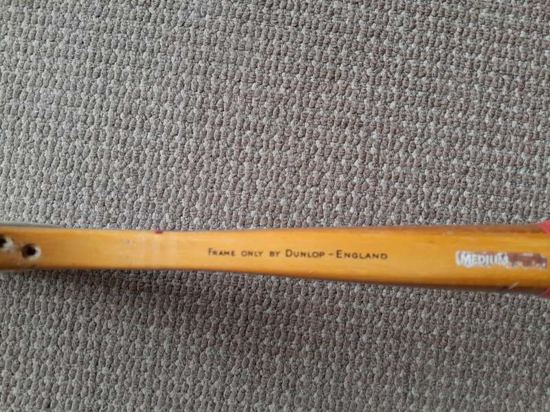 Vintage Dunlop Wooden Tennis Racquet / Racket