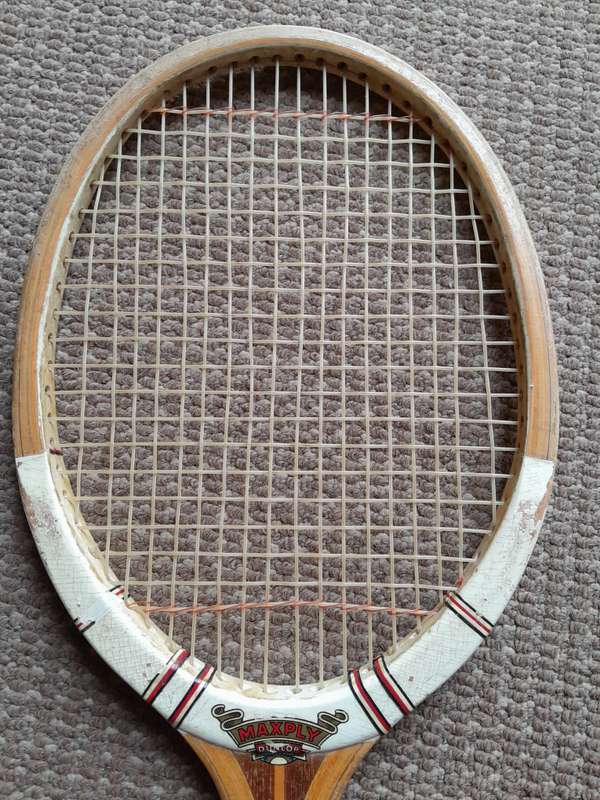 Vintage Dunlop Wooden Tennis Racquet / Racket