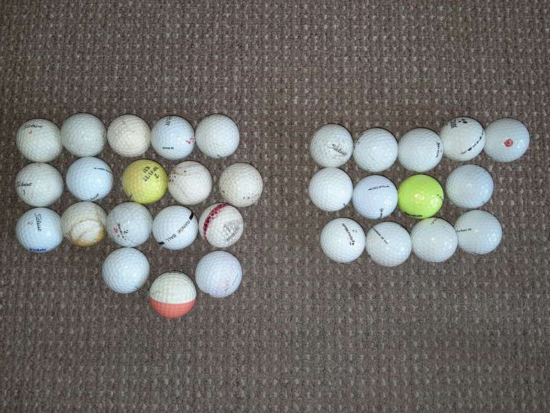 31xSecond Hand Used Golf Balls & Tees Bundle