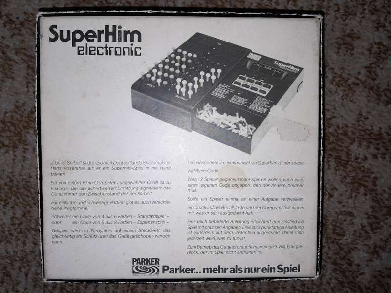 1978 Mastermind Electronic (Parker SuperHim Electronic) - Tested & Working! (German Instructions)