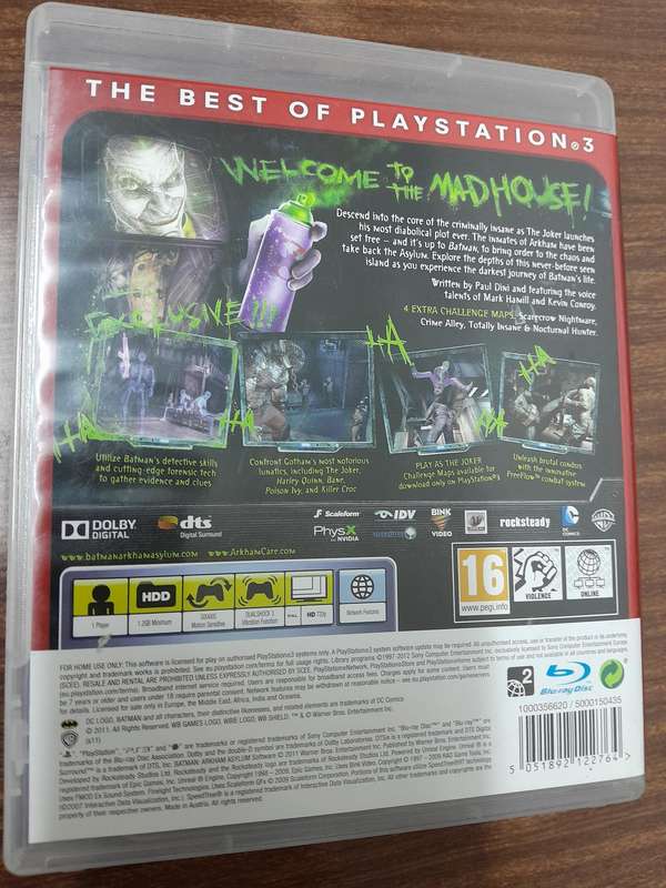 Batman Arkham Asylum: Game of the Year Edition - Essentials (PS3 Game)