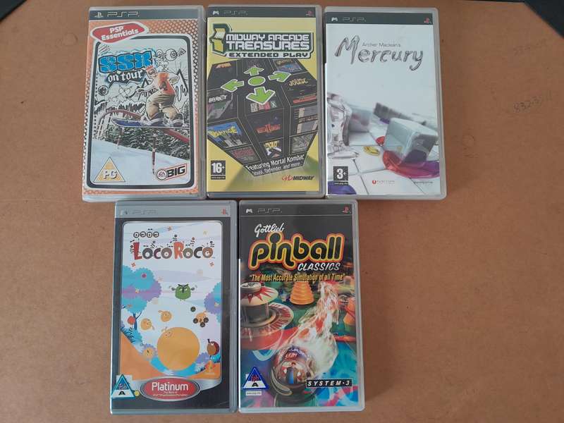 5xPSP (Playstation Portable) Games Bundle (Untested)