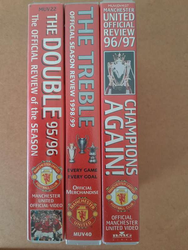 Manchester United Football Club - Official Season Review VHS Tapes 95/96 & 96/97 & 98/99