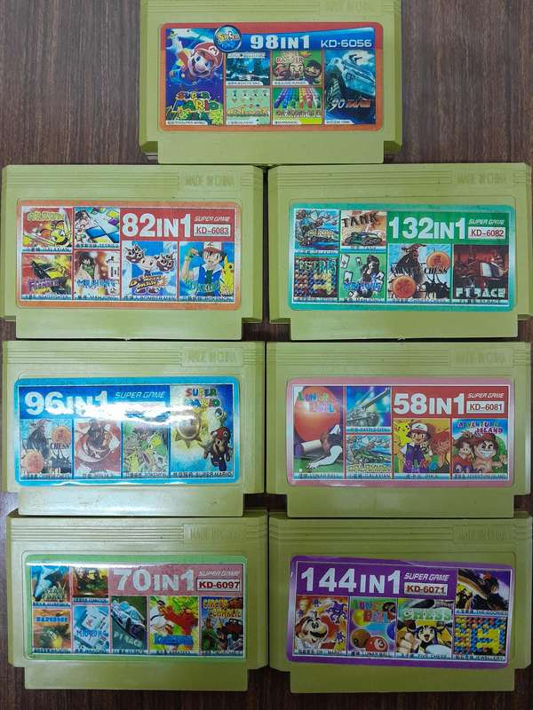 8-Bit TV Game Bundle (7 Cartridges)