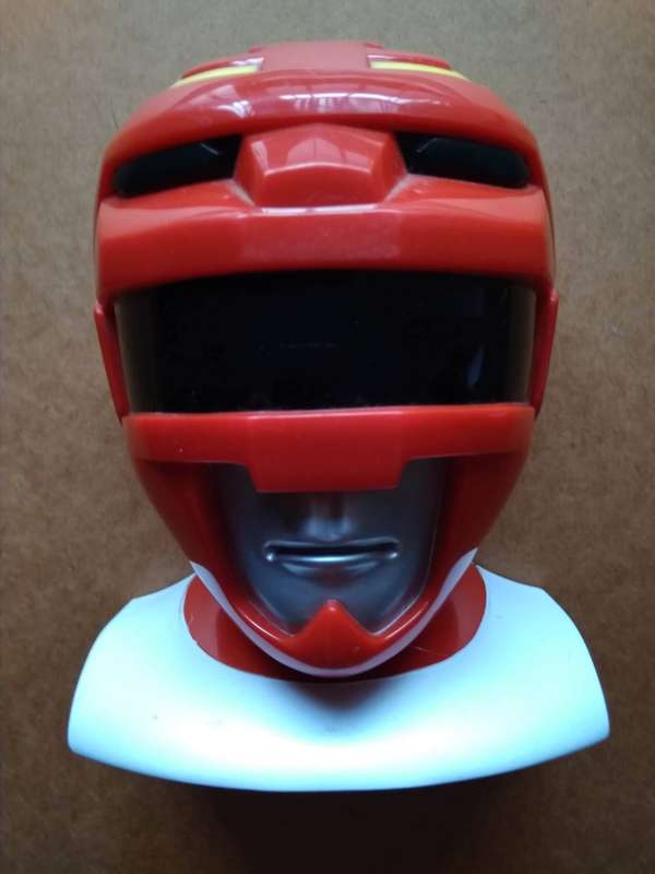1995 Vintage Bandai Red Power Rangers Morphin Machine Polly Pocket Style Playset HEAD