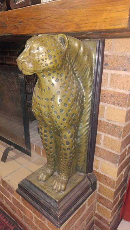 Brass Leopard stands