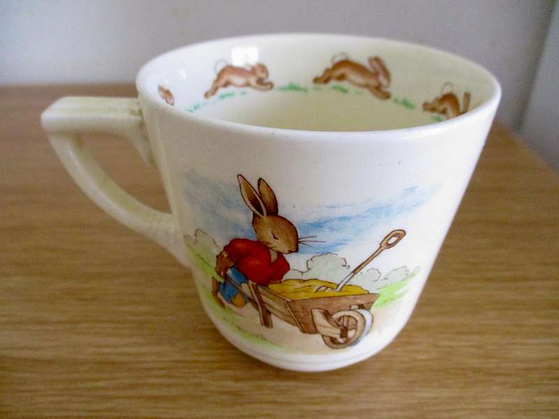Rare Signed Bunnykins Trio Royal Doulton!