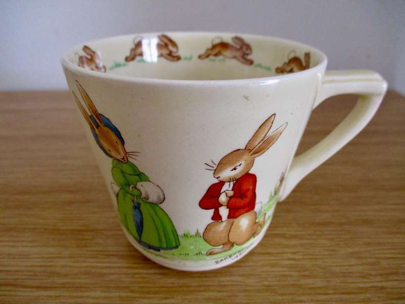 Rare Signed Bunnykins Trio Royal Doulton!