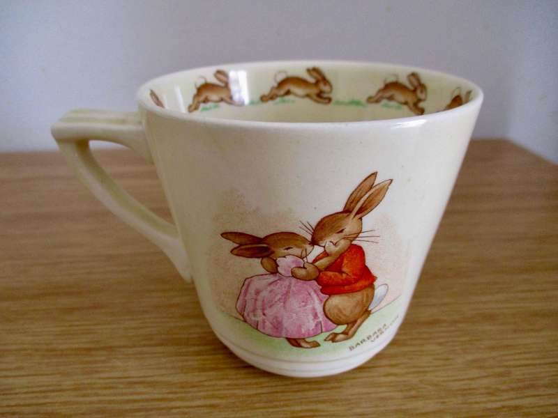 Rare Signed Bunnykins Trio Royal Doulton!
