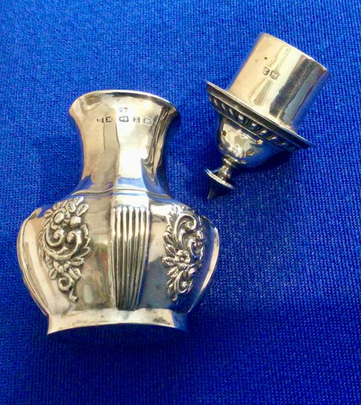 41.6 grams Hallmarked Sterling Silver Pepper Shaker Birmingham 1974!