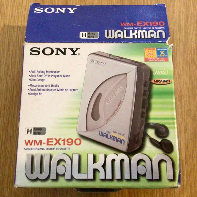 Unused SONY WALKMAN Boxed with Original Earphones Cassette Player