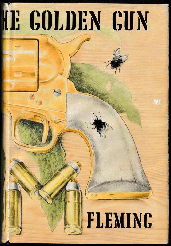 Rare WHITE Endpapers IAN FLEMING The Man With The Golden Gun FIRST EDITION Cape Book