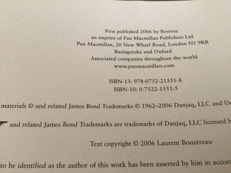 Hardcover Book THE ART OF BOND by Laurent Bouzereau