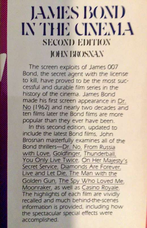 Hardcover Book JAMES BOND IN THE CINEMA by John Brosnan