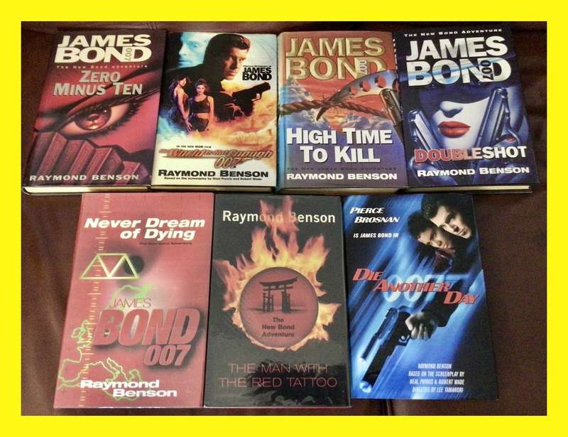 Collection of Seven Raymond Benson First Edition James Bond Books