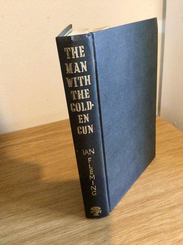 FIRST EDITION Ian Fleming THE MAN WITH THE GOLDEN GUN Hardcover James Bond