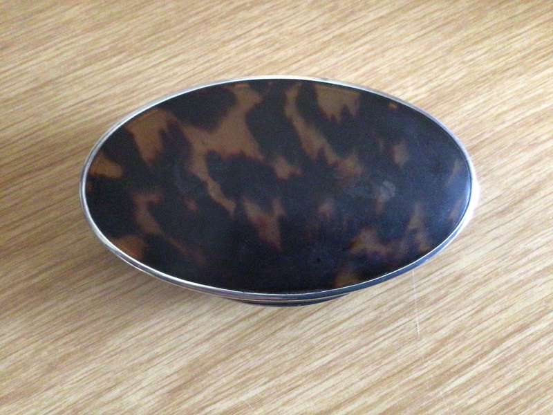 Beautiful Mappin and Webb Sterling Silver Tortoiseshell Jewellery Box Birmingham 1924