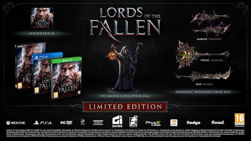 Lords of the Fallen - Limited Edition [German Version] (Multi Lang in game) (Xbox One)