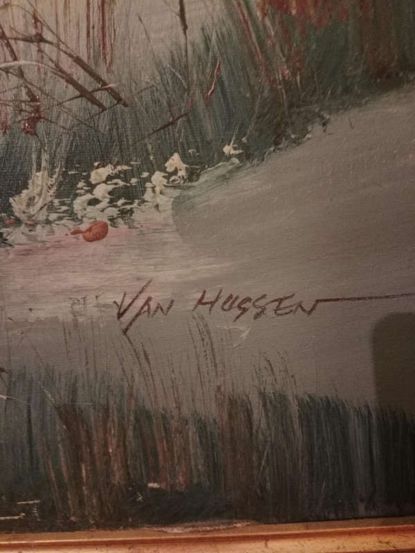 Original van Hussen oil painting