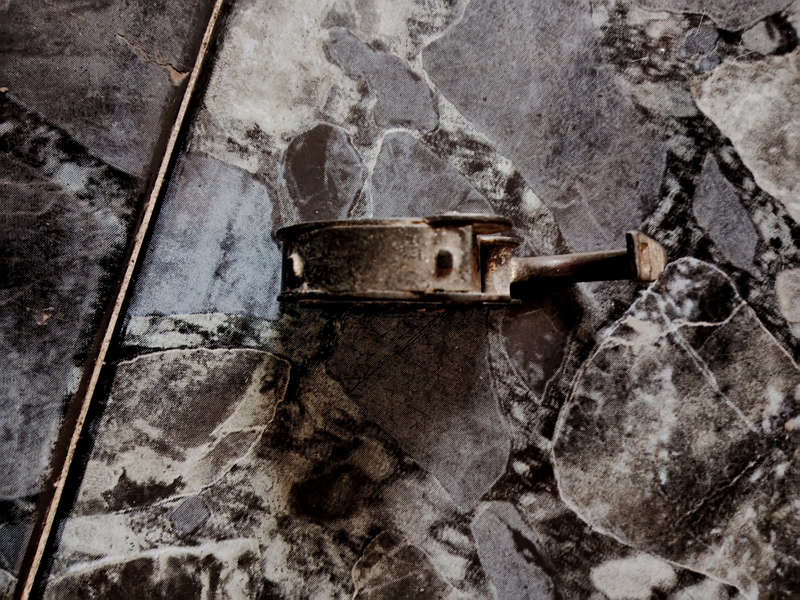 Early 1900 Padlock with brass detail