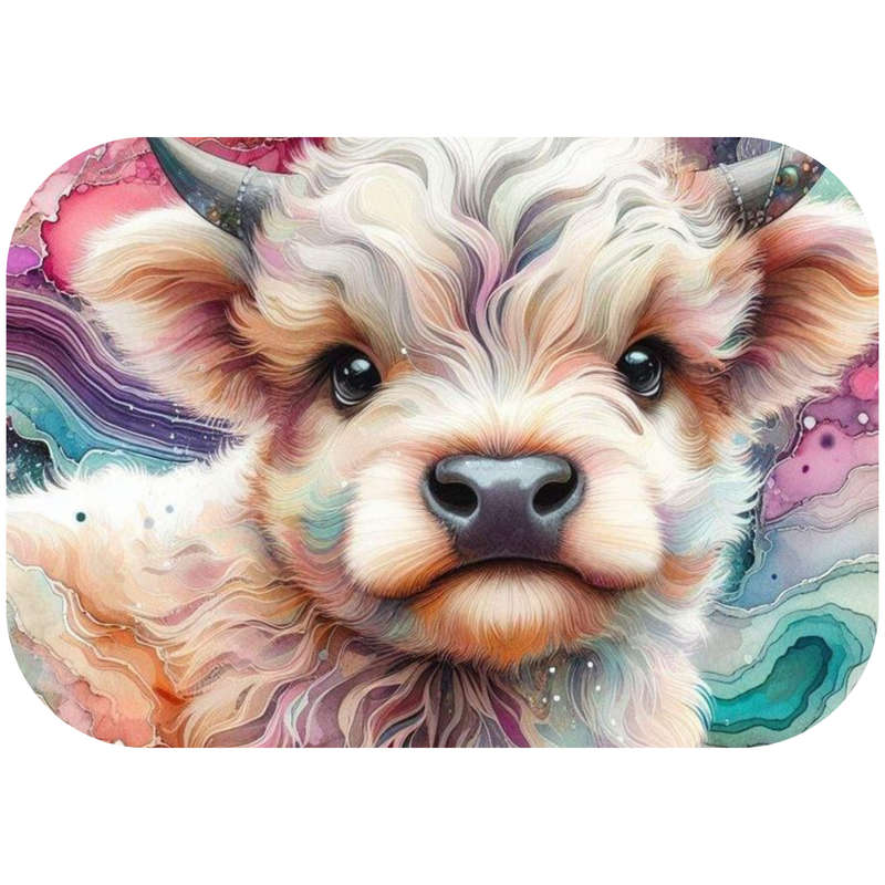 Printed Mouse Pad: Highland Calf
