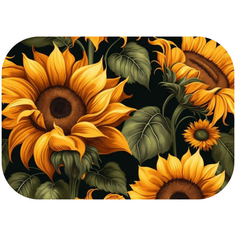 Printed Mouse Pad: Sunflower Field