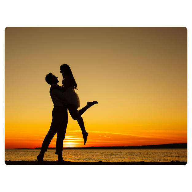 Printed Mouse Pad: Sunset Beach
