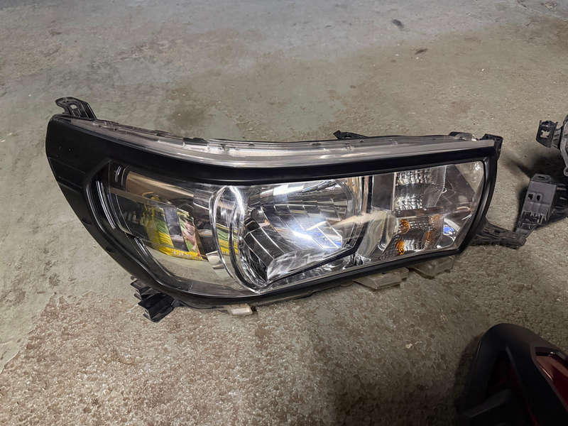 Original Toyota Headlamp and Taillamp set, with light protectors already fitted