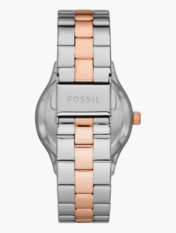 Fossil Modern Sophisticate Silver and Rose Gold Stainless Steel Watch