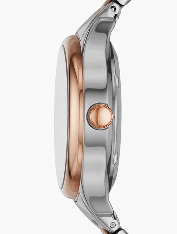 Fossil Modern Sophisticate Silver and Rose Gold Stainless Steel Watch
