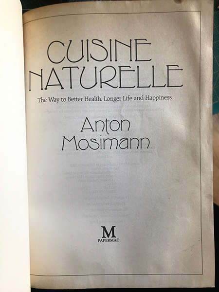 Cuisine Naturelle Anton Mosimann
