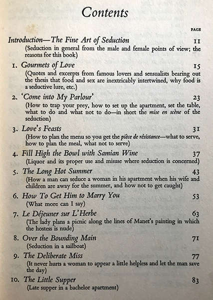 The Seducer's Cookbook