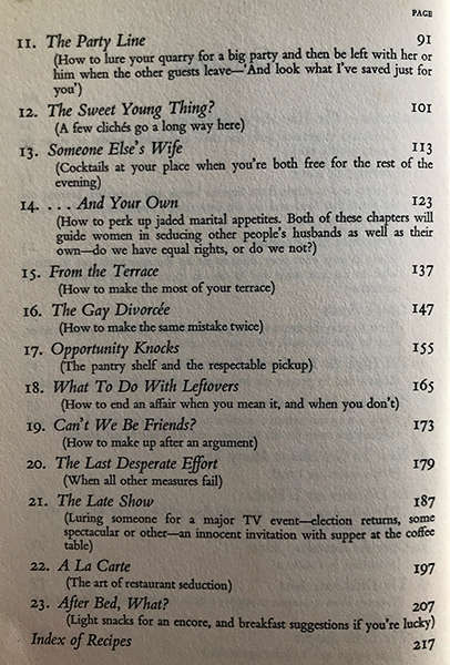 The Seducer's Cookbook