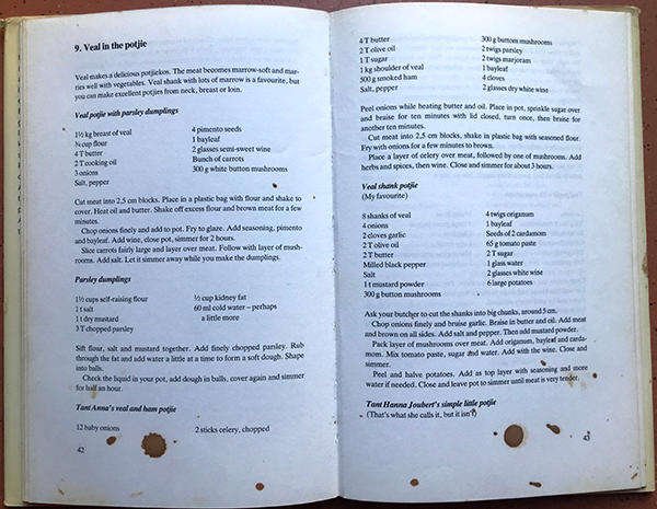 Potjiekos Cookbook