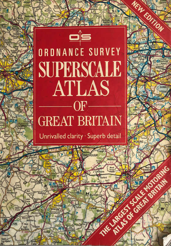 Ordnance Survey SuperScale Atlas of Great Britain | Third Edition | 1990