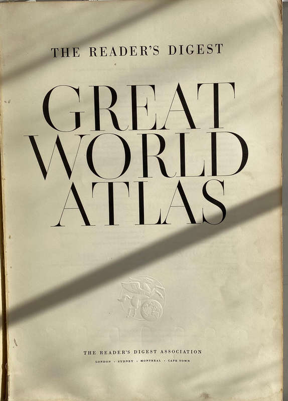 Readers Digest Great World Atlas 1962