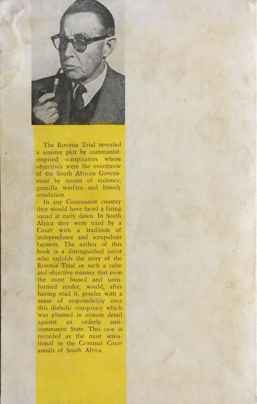 RIVONIA Operation Mayibuye - H. H. W. De Villiers