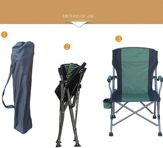Outdoor Foldable Chair with Built-In Cup Holder